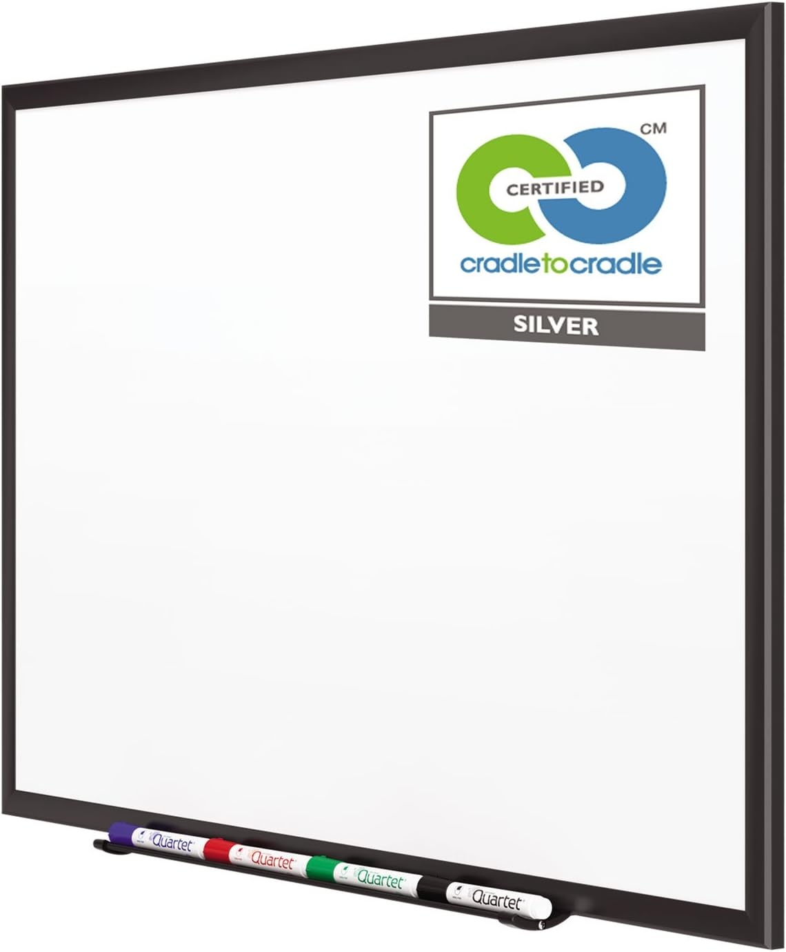 image:imageQuartet Magnetic Porcelain Whiteboard 5 x 3 White Board Premium Duramax Black Aluminum Frame 2545BBlack