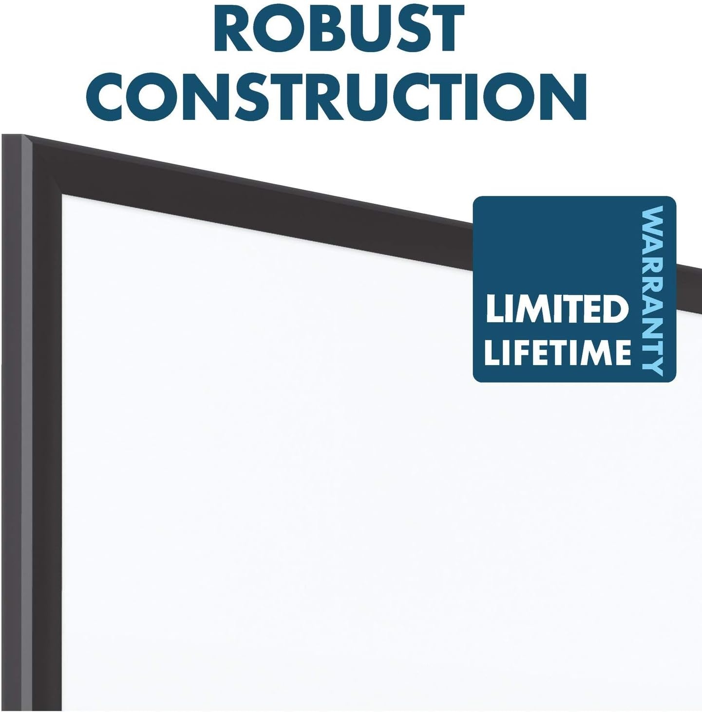 image:imageQuartet Magnetic Porcelain Whiteboard 5 x 3 White Board Premium Duramax Black Aluminum Frame 2545BBlack