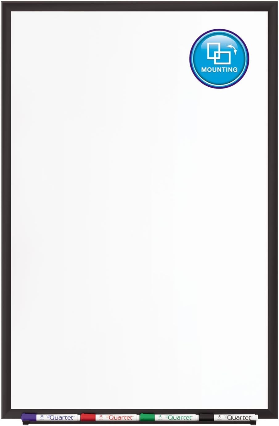 image:imageQuartet Magnetic Porcelain Whiteboard 5 x 3 White Board Premium Duramax Black Aluminum Frame 2545BBlack