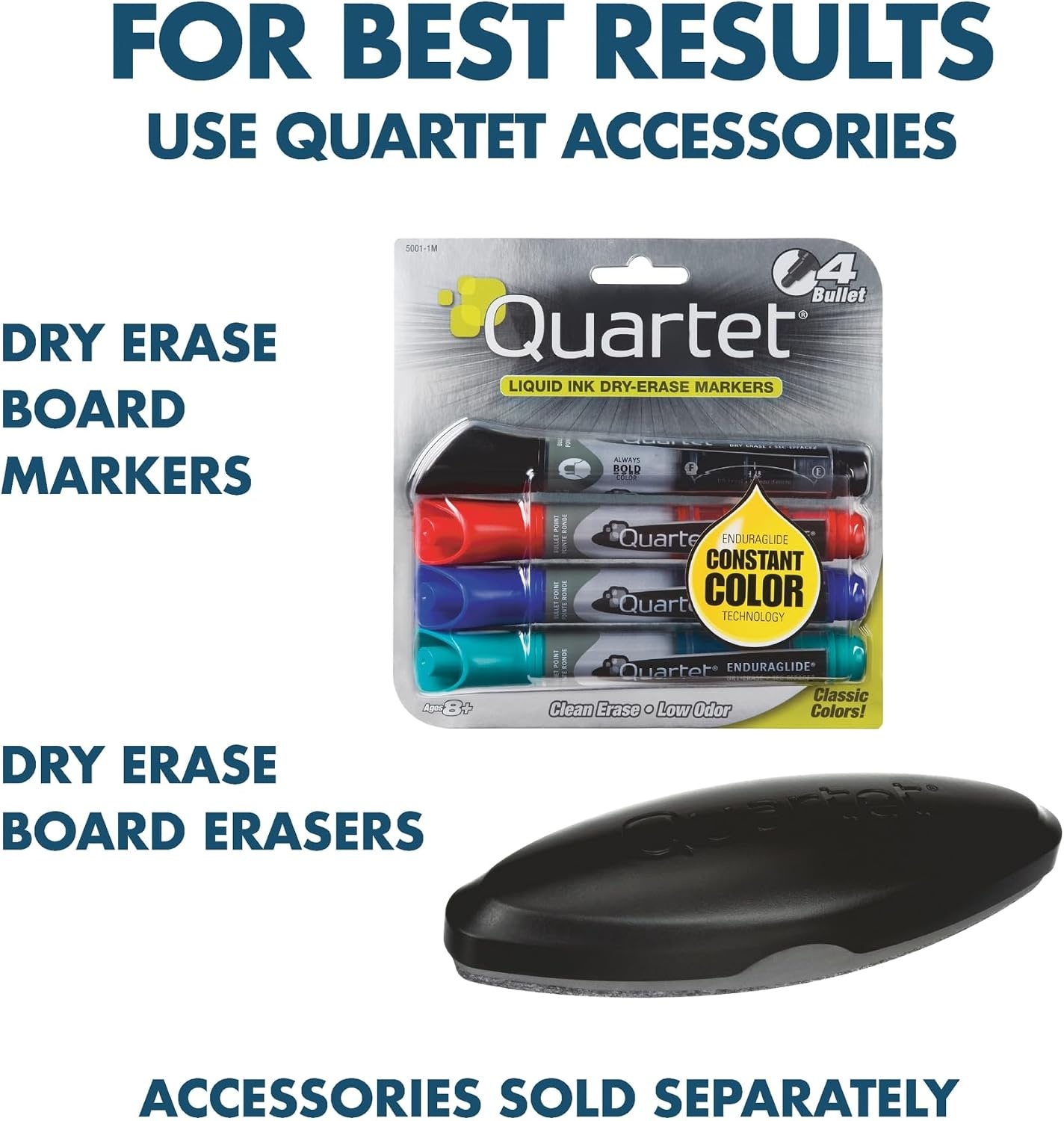 image:imageQuartet Magnetic Porcelain Whiteboard 5 x 3 White Board Premium Duramax Black Aluminum Frame 2545BSilver