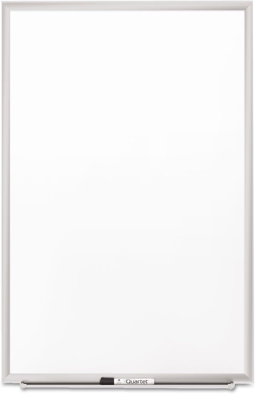 image:imageQuartet Magnetic Porcelain Whiteboard 5 x 3 White Board Premium Duramax Black Aluminum Frame 2545BSilver