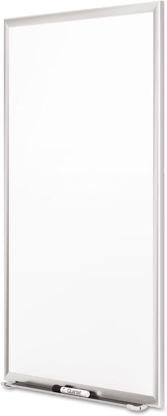 image:imageQuartet Magnetic Porcelain Whiteboard 5 x 3 White Board Premium Duramax Black Aluminum Frame 2545BSilver