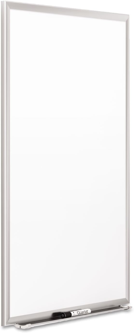 image:imageQuartet Magnetic Porcelain Whiteboard 5 x 3 White Board Premium Duramax Black Aluminum Frame 2545BSilver