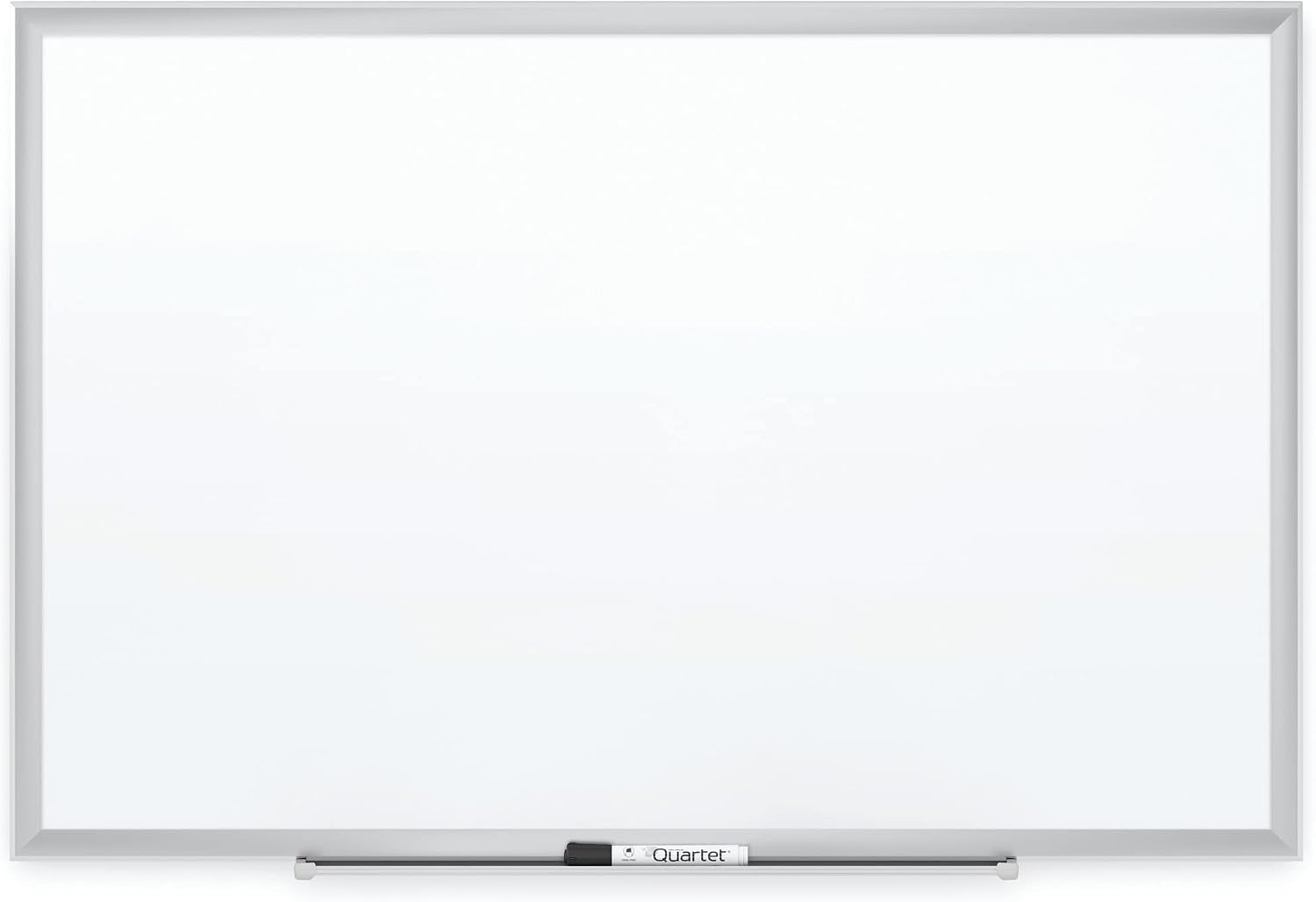 image:imageQuartet Magnetic Porcelain Whiteboard 5 x 3 White Board Premium Duramax Black Aluminum Frame 2545BSilver