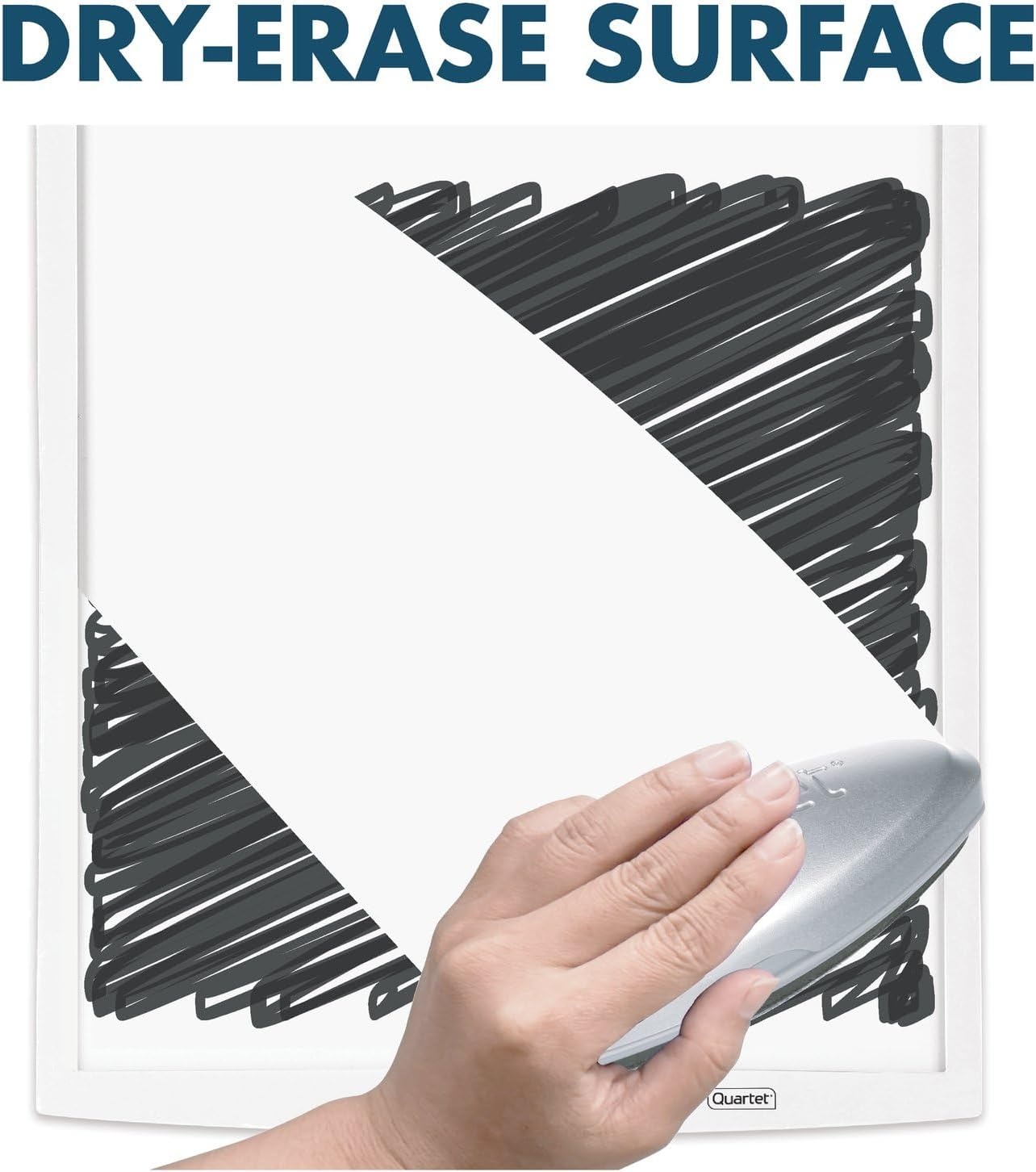 image:imageQuartet Magnetic Whiteboard 17 x 23 Small White Board for Wall Dry Erase Board for Kids Perfect for Home Office amp Home School Supplies 1 Mini Dry Erase Marker 2 Magnets Black Frame 34608BK