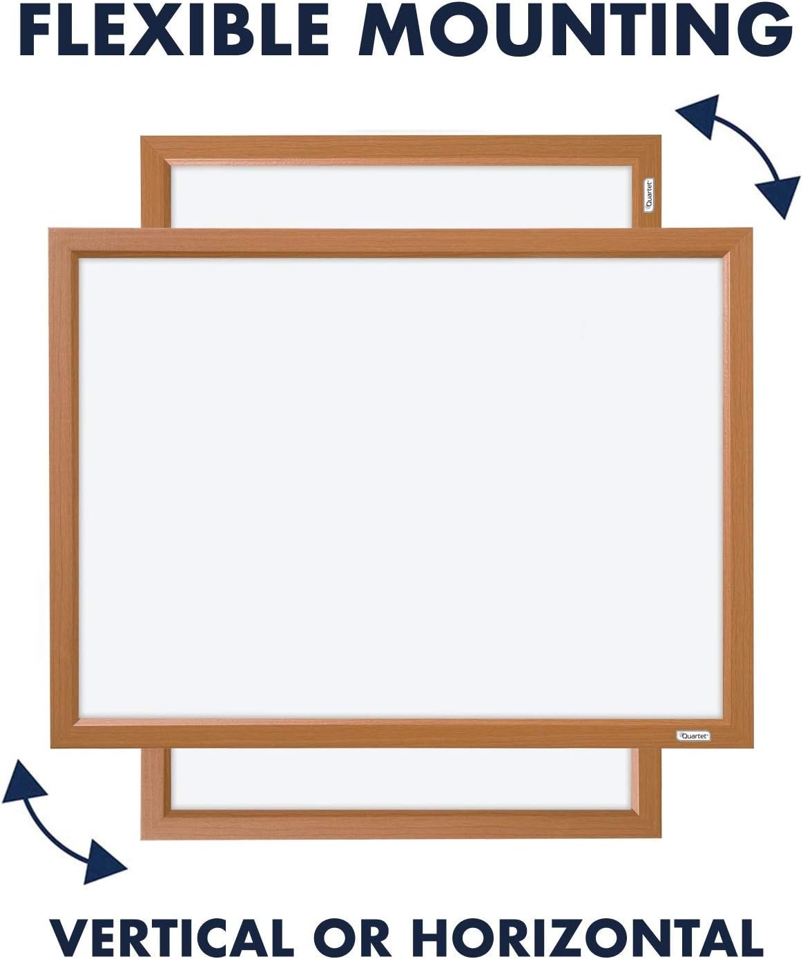 image:imageQuartet Magnetic Whiteboard 17 x 23 inches White Board Dry Erase Board Black Frame MWDW1723MBKAssorted Frame Colors