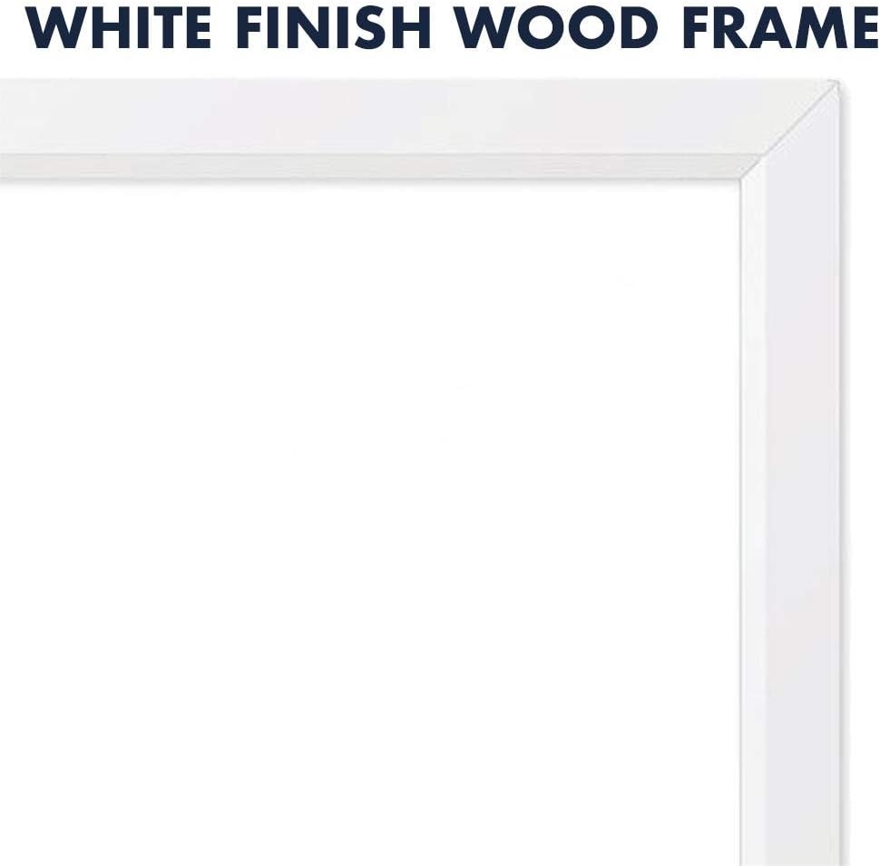 image:imageQuartet Magnetic Whiteboard 17 x 23 inches White Board Dry Erase Board Black Frame MWDW1723MBKWhite Frame