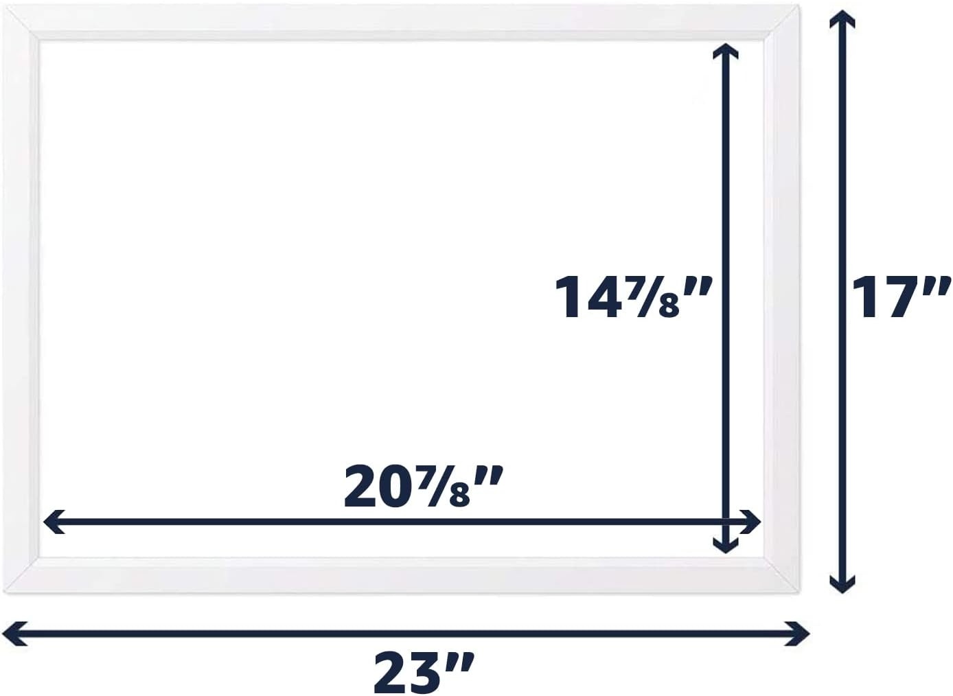 image:imageQuartet Magnetic Whiteboard 17 x 23 inches White Board Dry Erase Board Black Frame MWDW1723MBKWhite Frame