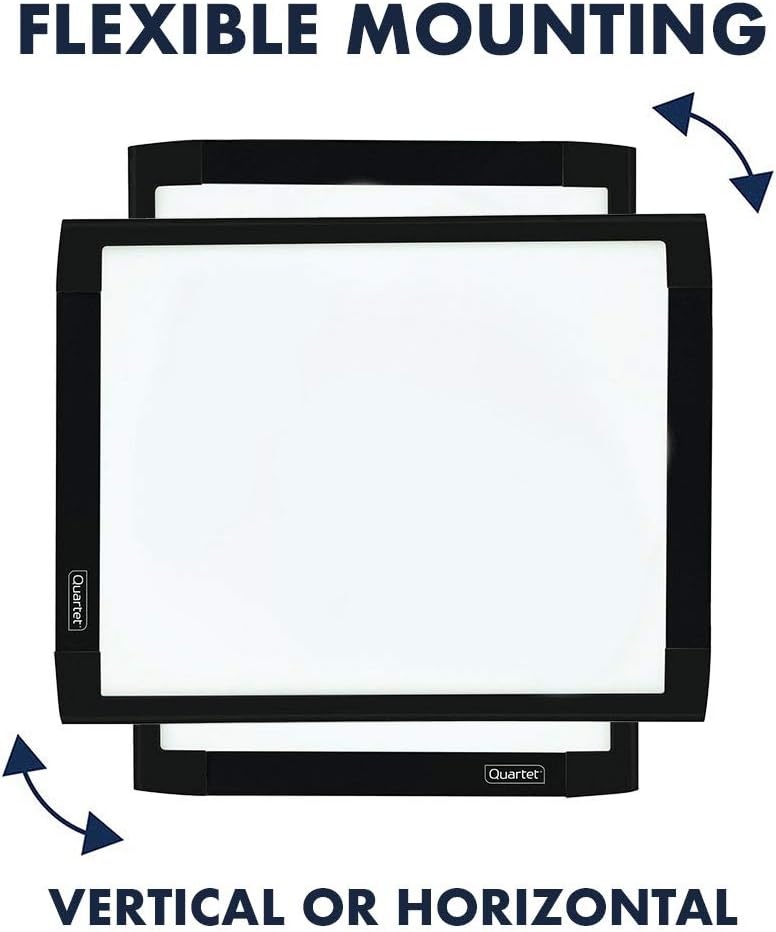 image:imageQuartet Magnetic Whiteboard 812 x 11 White Board for Wall Dry Erase Board for Kids Perfect for Home Office amp Home School Supplies 1 Dry Erase Marker 2 Magnets Black Frame MHOW8511BKBlack