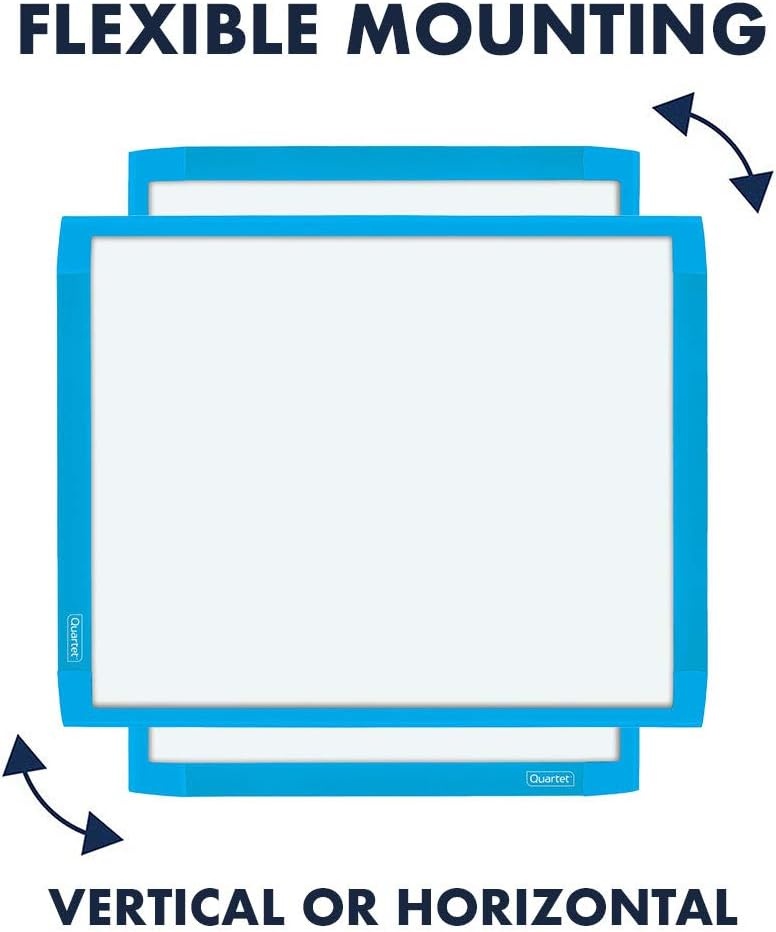 image:imageQuartet Magnetic Whiteboard 812 x 11 White Board for Wall Dry Erase Board for Kids Perfect for Home Office amp Home School Supplies 1 Dry Erase Marker 2 Magnets Black Frame MHOW8511BKBlue