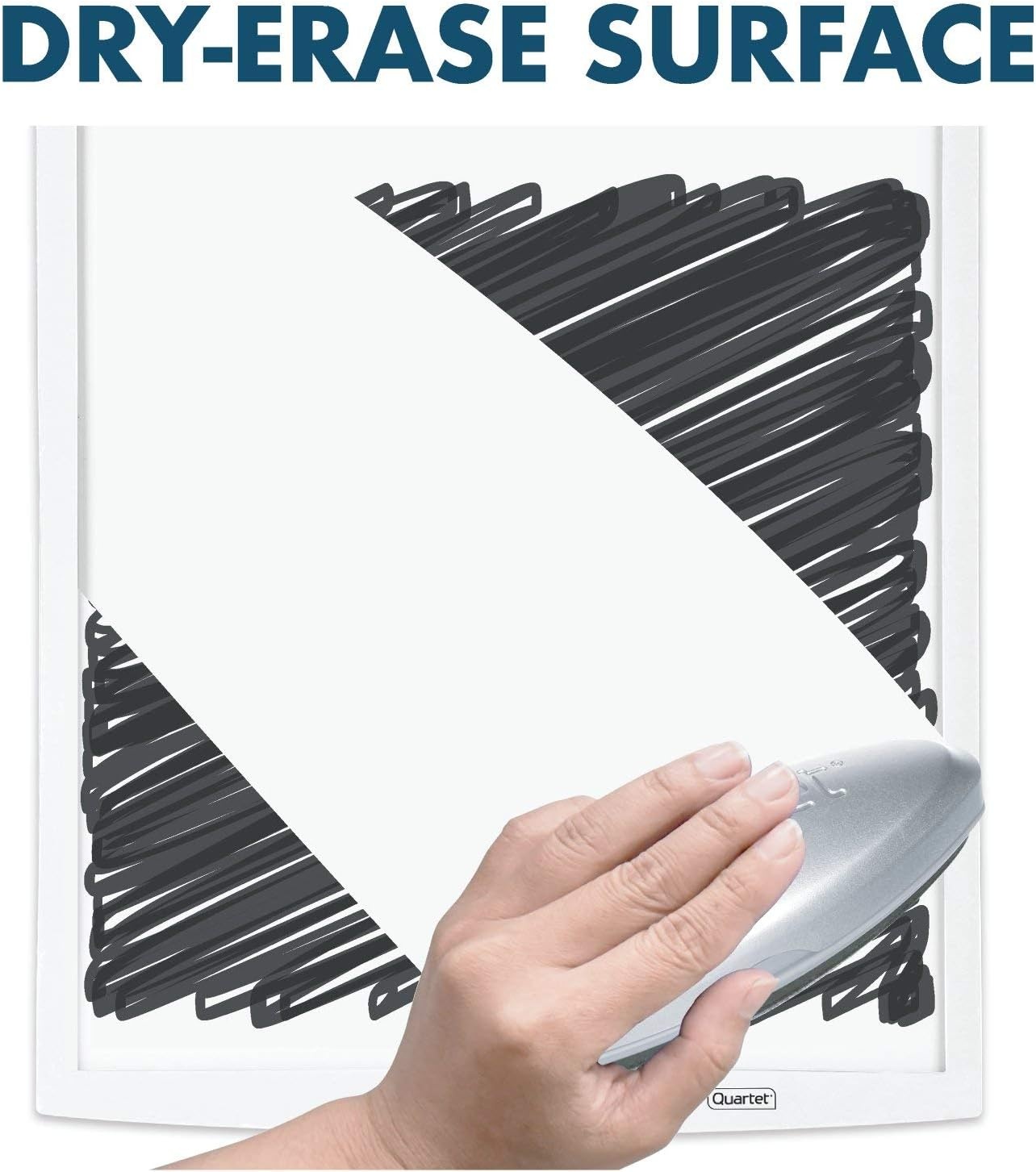 image:imageQuartet Magnetic Whiteboard 812 x 11 White Board for Wall Dry Erase Board for Kids Perfect for Home Office amp Home School Supplies 1 Dry Erase Marker 2 Magnets Black Frame MHOW8511BKWhite