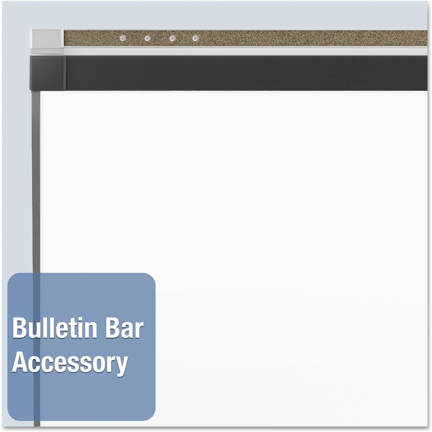 image:imageQuartet Magnetic Whiteboard Porcelain White Board Dry Erase Board 8 x 4 Aluminum Frame Prestige 2 Duramax P558AP2Black