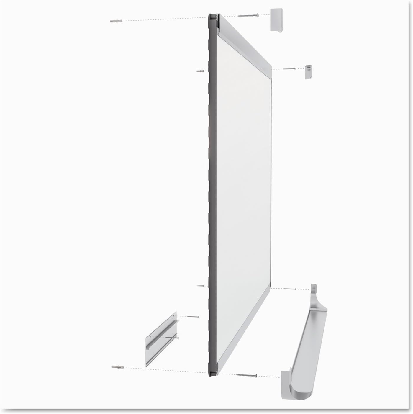 image:imageQuartet Magnetic Whiteboard Porcelain White Board Dry Erase Board 8 x 4 Aluminum Frame Prestige 2 Duramax P558AP2Graphite