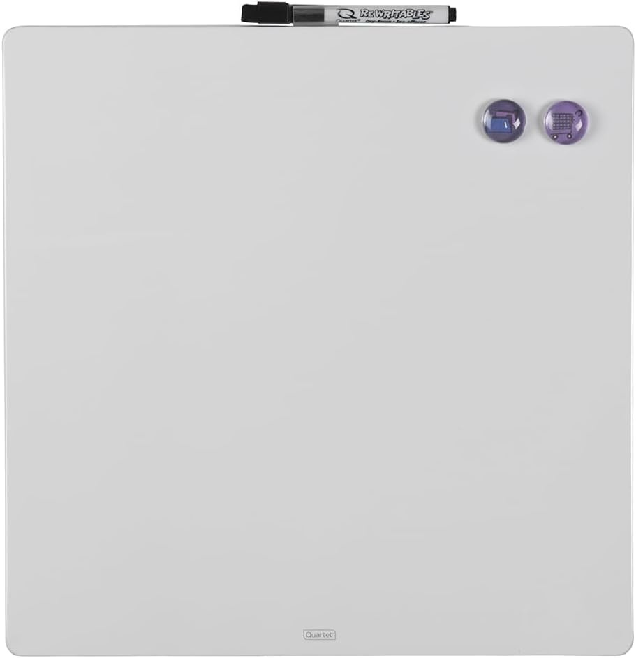 image:imageQuartet Magnetic Whiteboard Tile 14 x 14 Dry Erase Board White Board Frameless White Surface 85402WT14W x 14H