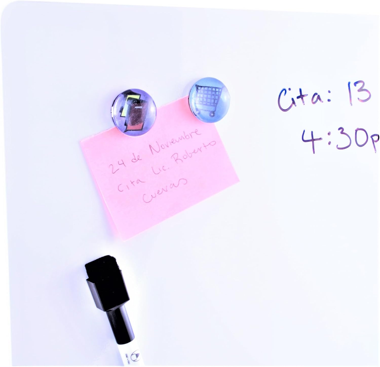 image:imageQuartet Magnetic Whiteboard Tile 14 x 14 Dry Erase Board White Board Frameless White Surface 85402WT14W x 14H