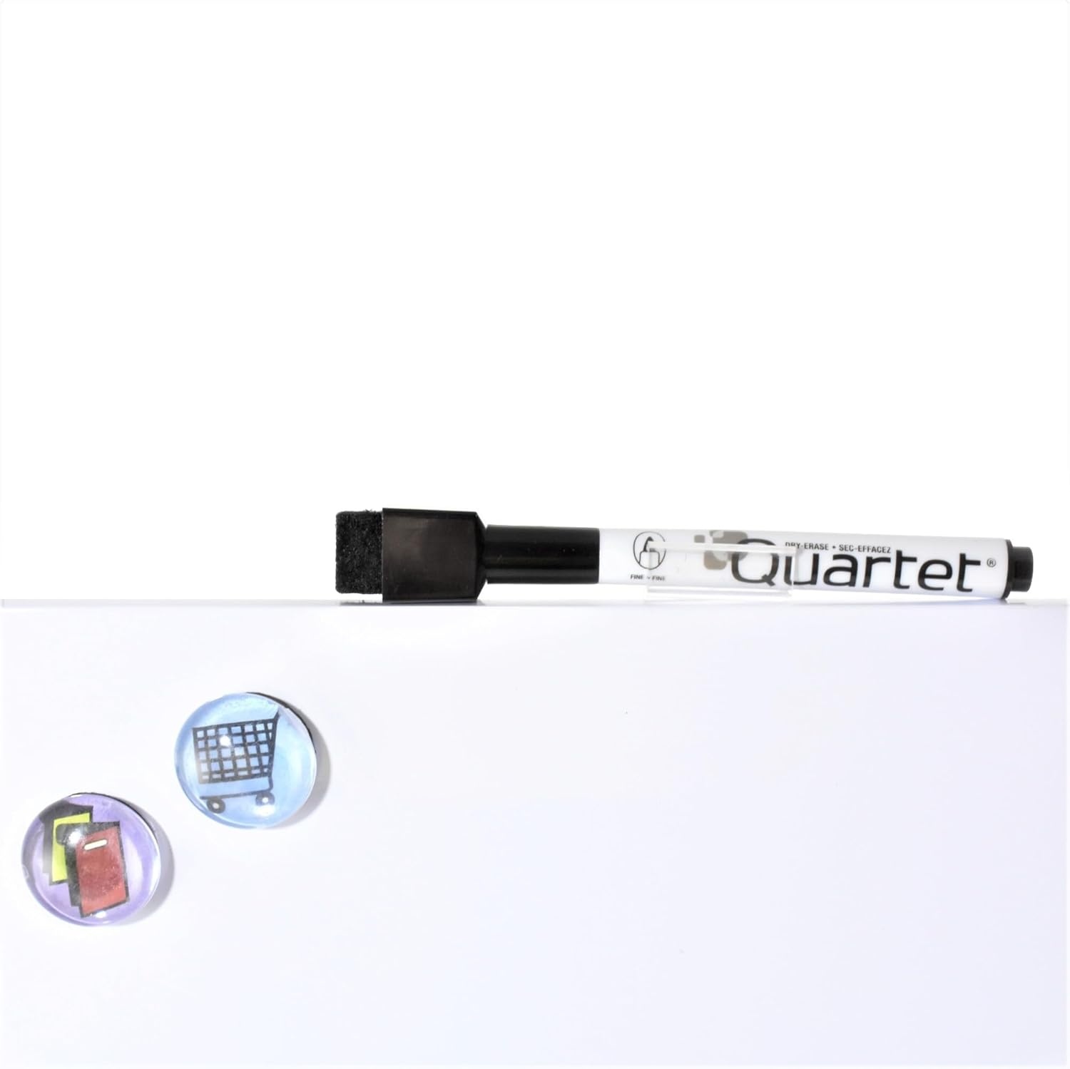 image:imageQuartet Magnetic Whiteboard Tile 14 x 14 Dry Erase Board White Board Frameless White Surface 85402WT14W x 14H