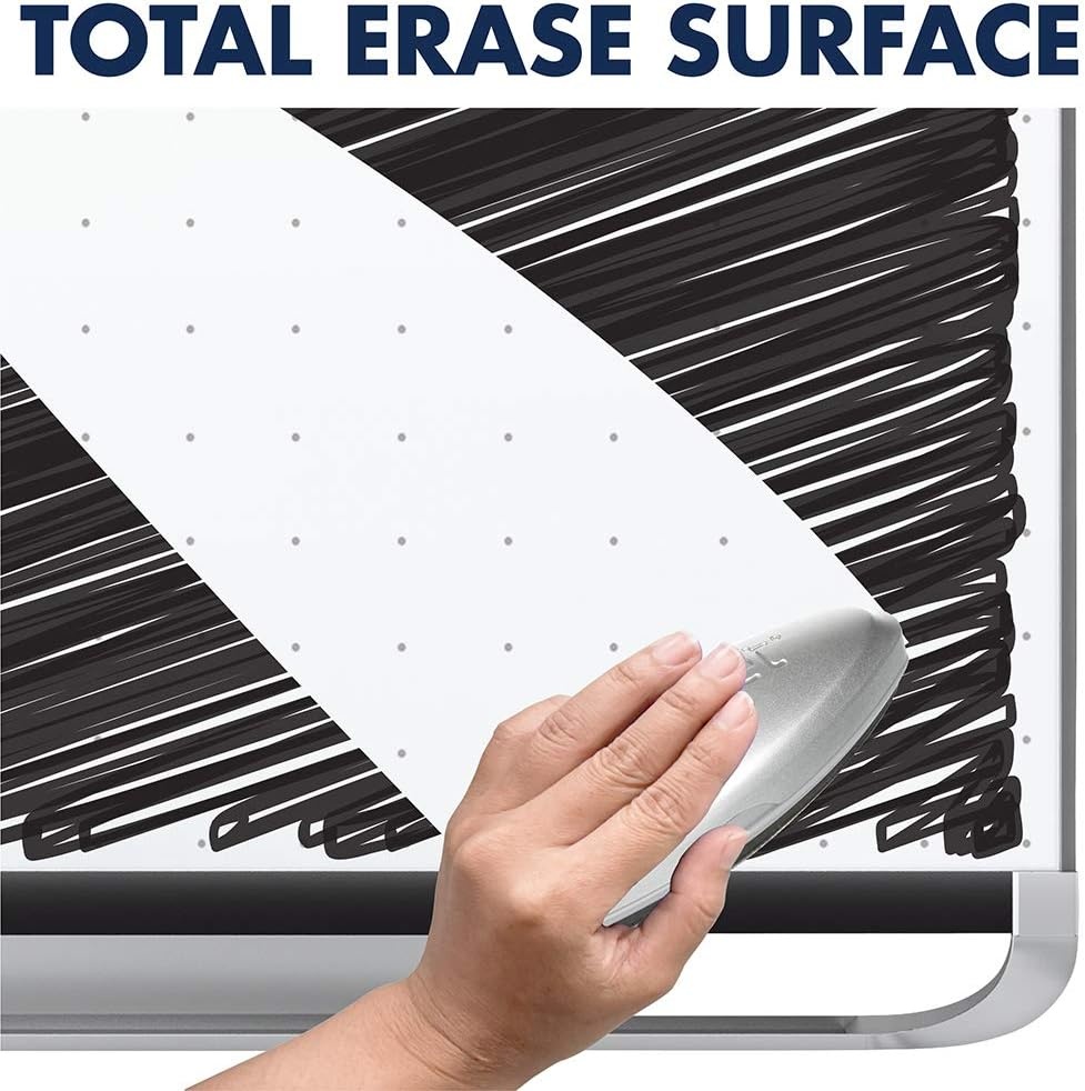 image:imageQuartet Magnetic Whiteboard White Board Dry Erase Board 8 x 4 Graphite Finish Frame Prestige 2 Total Erase TEM548GBlack