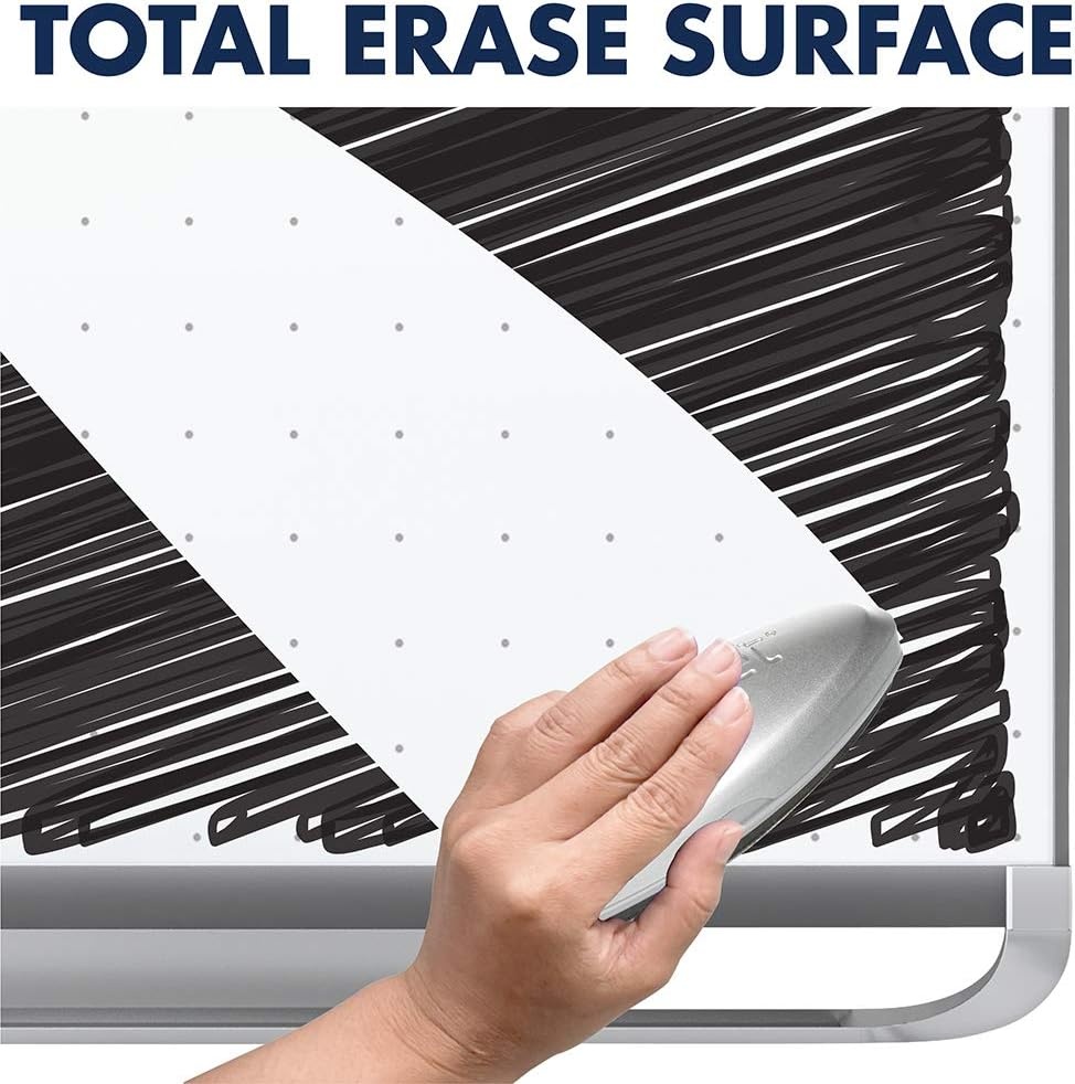 image:imageQuartet Magnetic Whiteboard White Board Dry Erase Board 8 x 4 Graphite Finish Frame Prestige 2 Total Erase TEM548GGraphite
