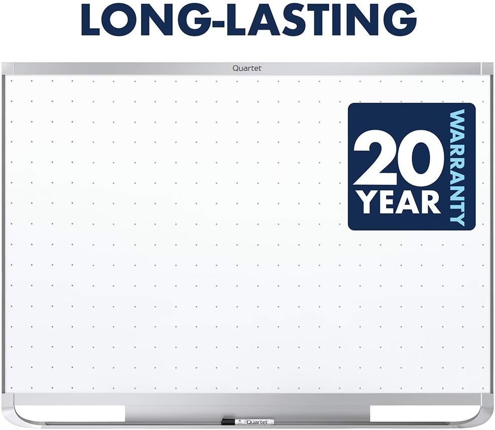 image:imageQuartet Magnetic Whiteboard White Board Dry Erase Board 8 x 4 Graphite Finish Frame Prestige 2 Total Erase TEM548GSilver