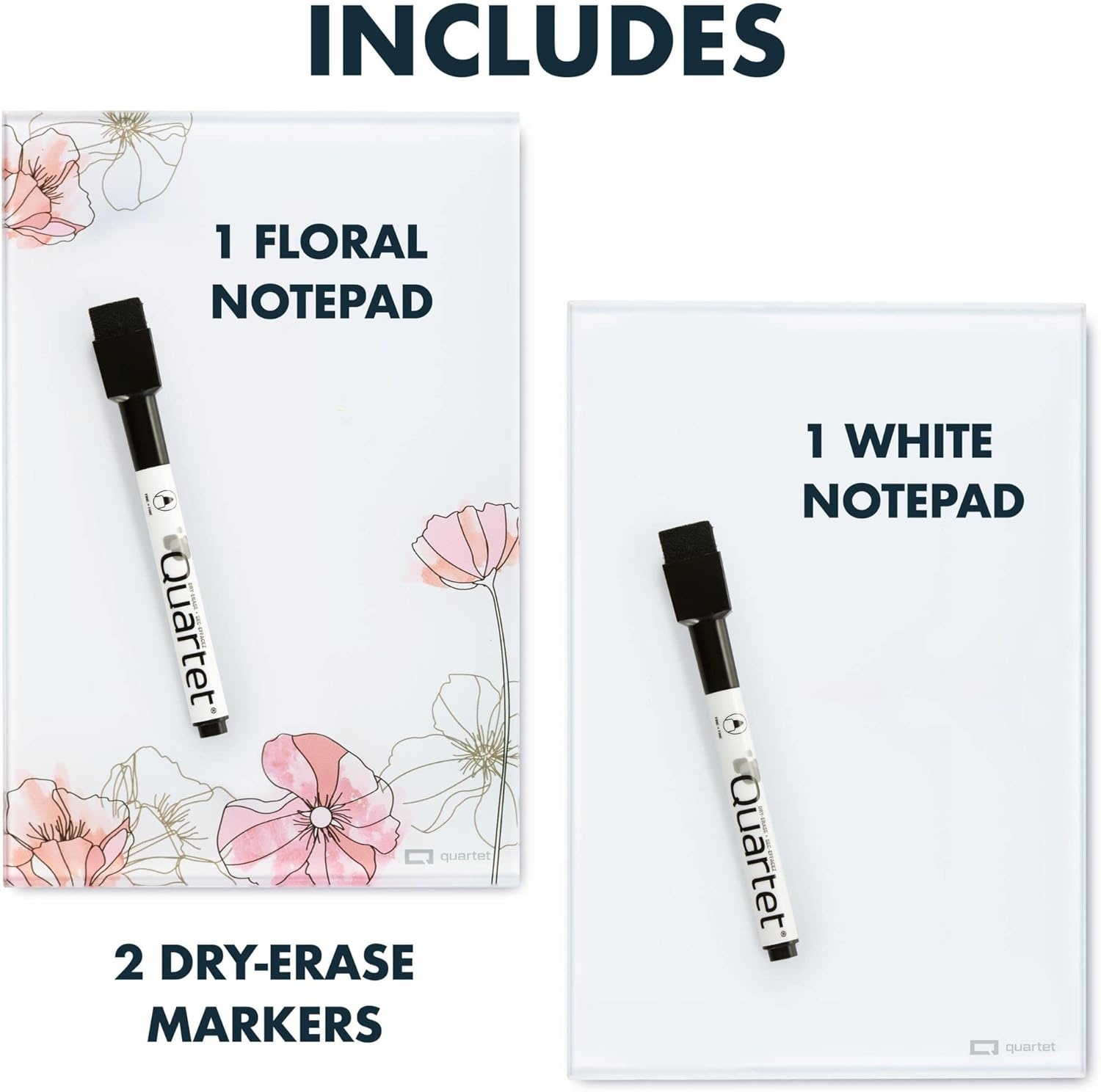image:imageQuartet Portable Glass DryErase Pad 5 x 8 Closeable Cover Kickstand Desktop White Board Notepad Travel Blue Q090GDPN03Dot