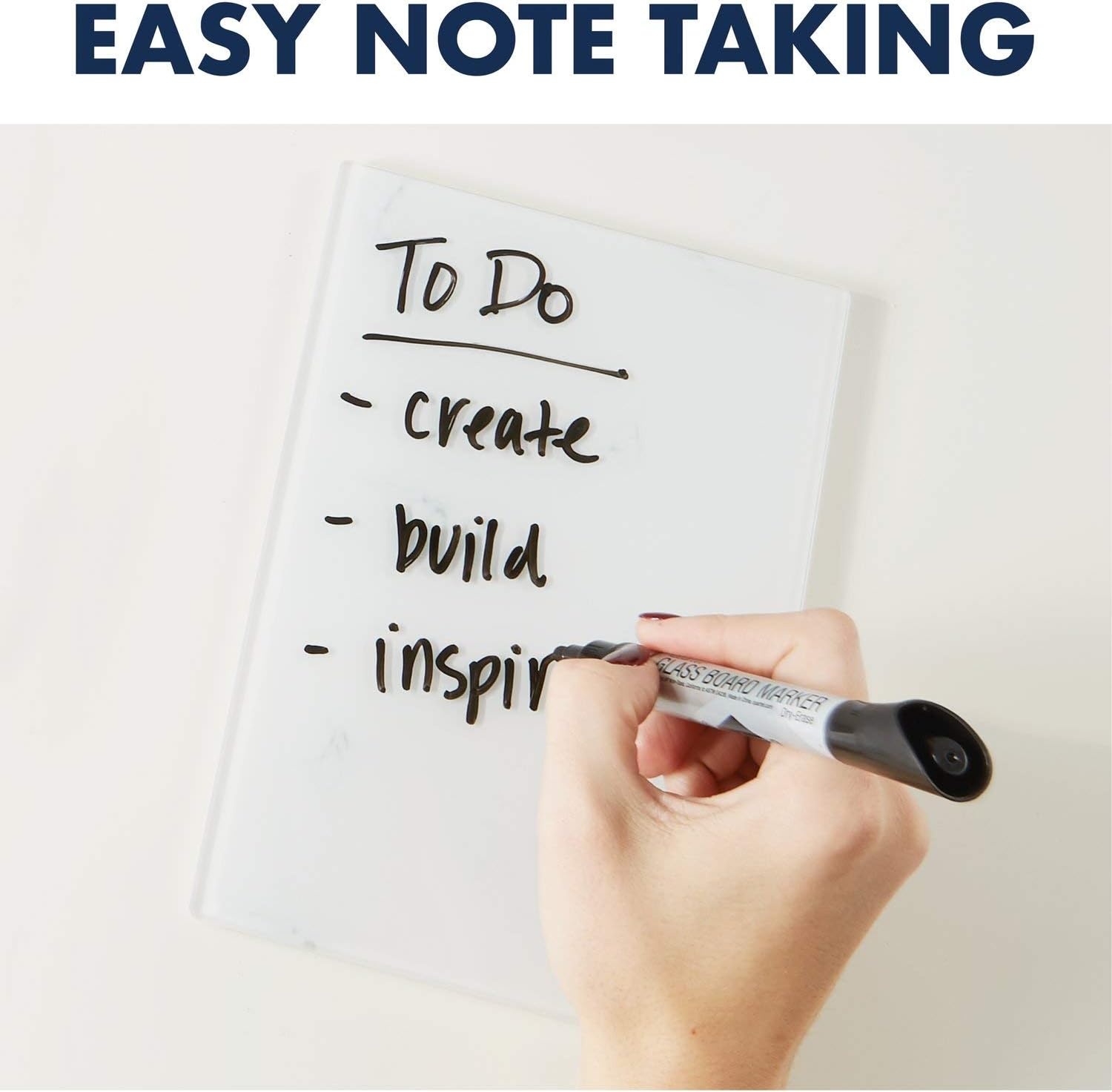 image:imageQuartet Portable Glass DryErase Pad 5 x 8 Closeable Cover Kickstand Desktop White Board Notepad Travel Blue Q090GDPN03White
