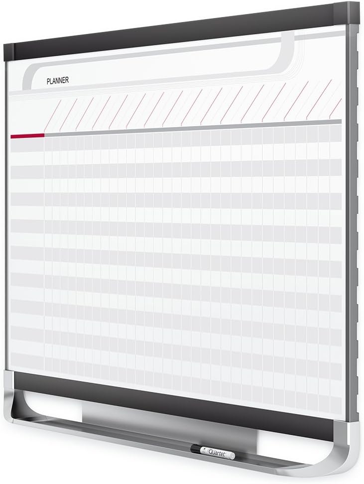 image:imageQuartet Prestige 2 Magnetic Total Erase Project Planner 3 x 2 Feet Board with 16 Row29 Column Chart PP32P248W x 36H
