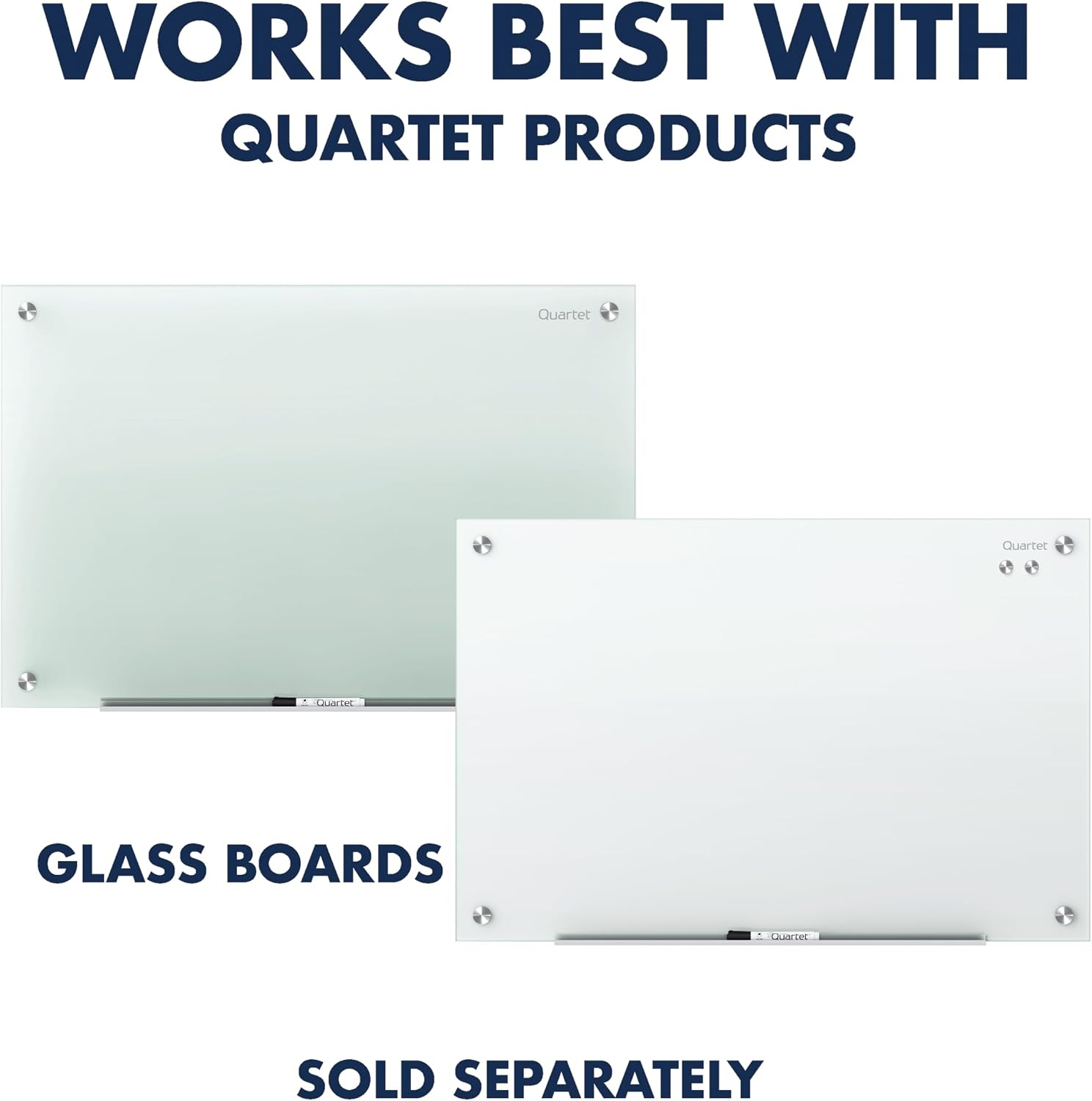 image:imageQuartet Strong Magnets for White Boards Rare Earth Magnet for Glass Whiteboards Clear 6 Pack 85391Clear