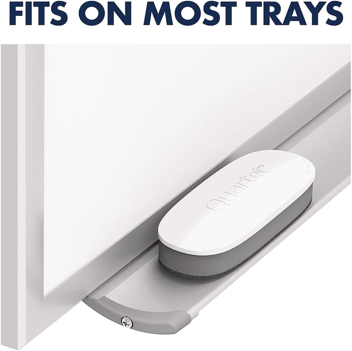 image:imageQuartet White Board Dry Erase Board Eraser 5 x 2 Max Clean for Dry Erase Markers Includes Magnetic Caddy Holder Home School Supplies amp Home Office Accessories WhiteGray DFEB45 x 2 Pack of 1