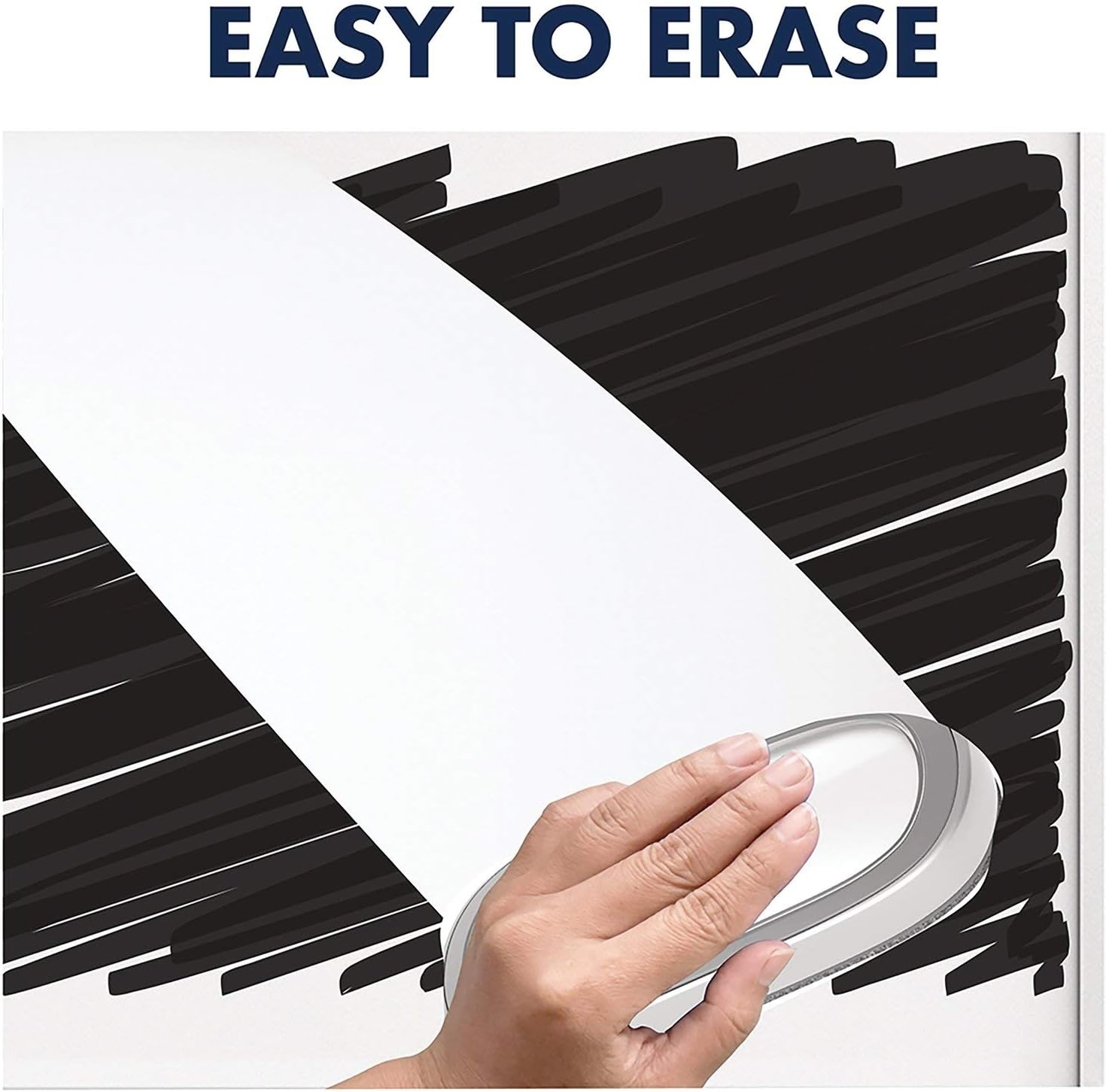 image:imageQuartet White Board Dry Erase Board Eraser 5 x 2 Max Clean for Dry Erase Markers Includes Magnetic Caddy Holder Home School Supplies amp Home Office Accessories WhiteGray DFEB46 x 238 Pack of 1