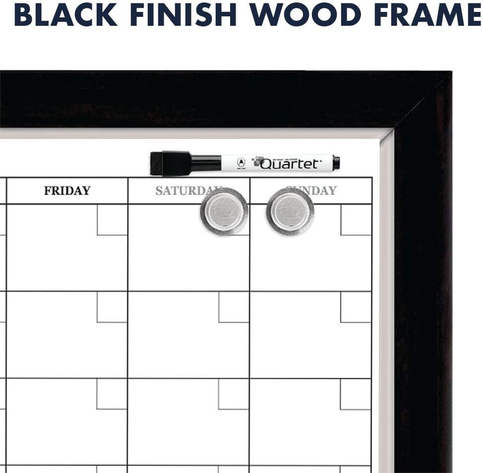 image:imageQuartet Whiteboard Calendar amp Corkboard Magnetic White Board amp Cork Bulletin Board Combo 17 x 23 Wood Finish Frame 224761 Board