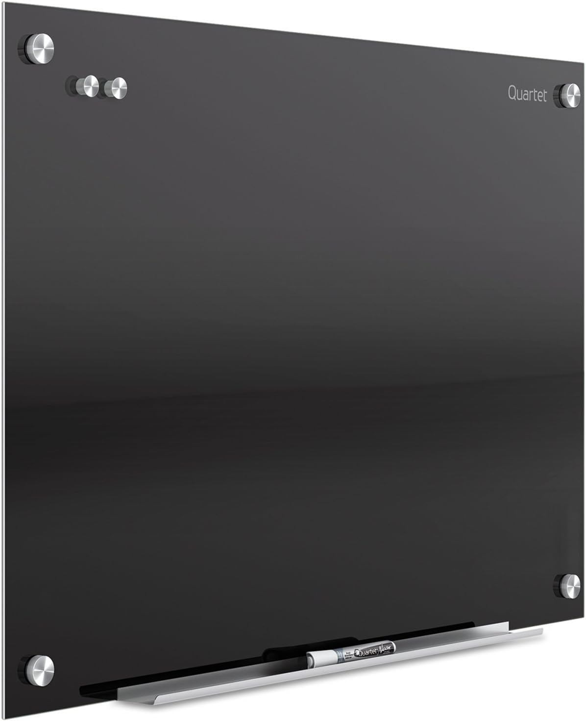 image:imageQuartet Whiteboard Glass Dry Erase Board NonMagnetic 6 x 4 Infinity Frameless Mounting Frosted Surface Accessory Tray and 1 Dry Erase Marker G7248FFrosted