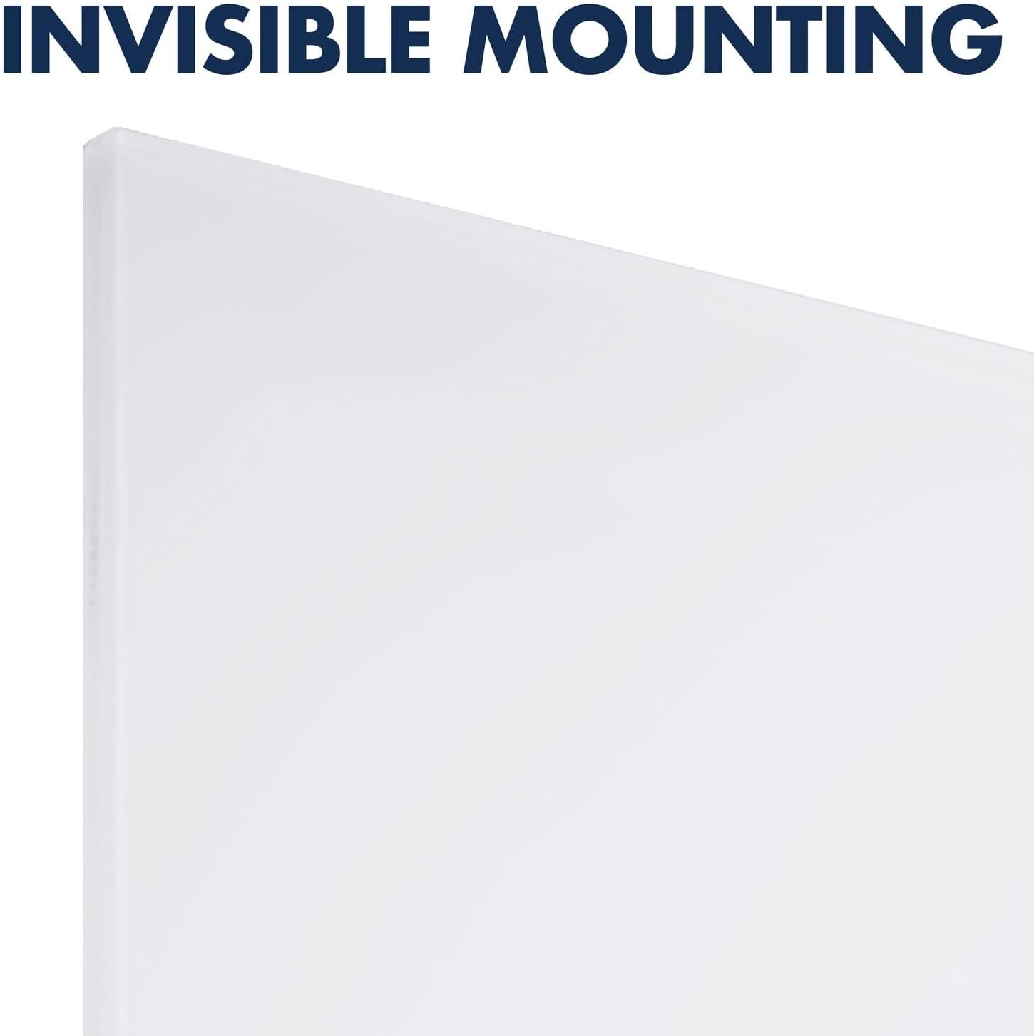 image:imageQuartet Whiteboard Magnetic Dry Erase White Board Glass 28 x 50 VerticalOnly Frameless InvisaMount White Q012850IMW42W x 74H