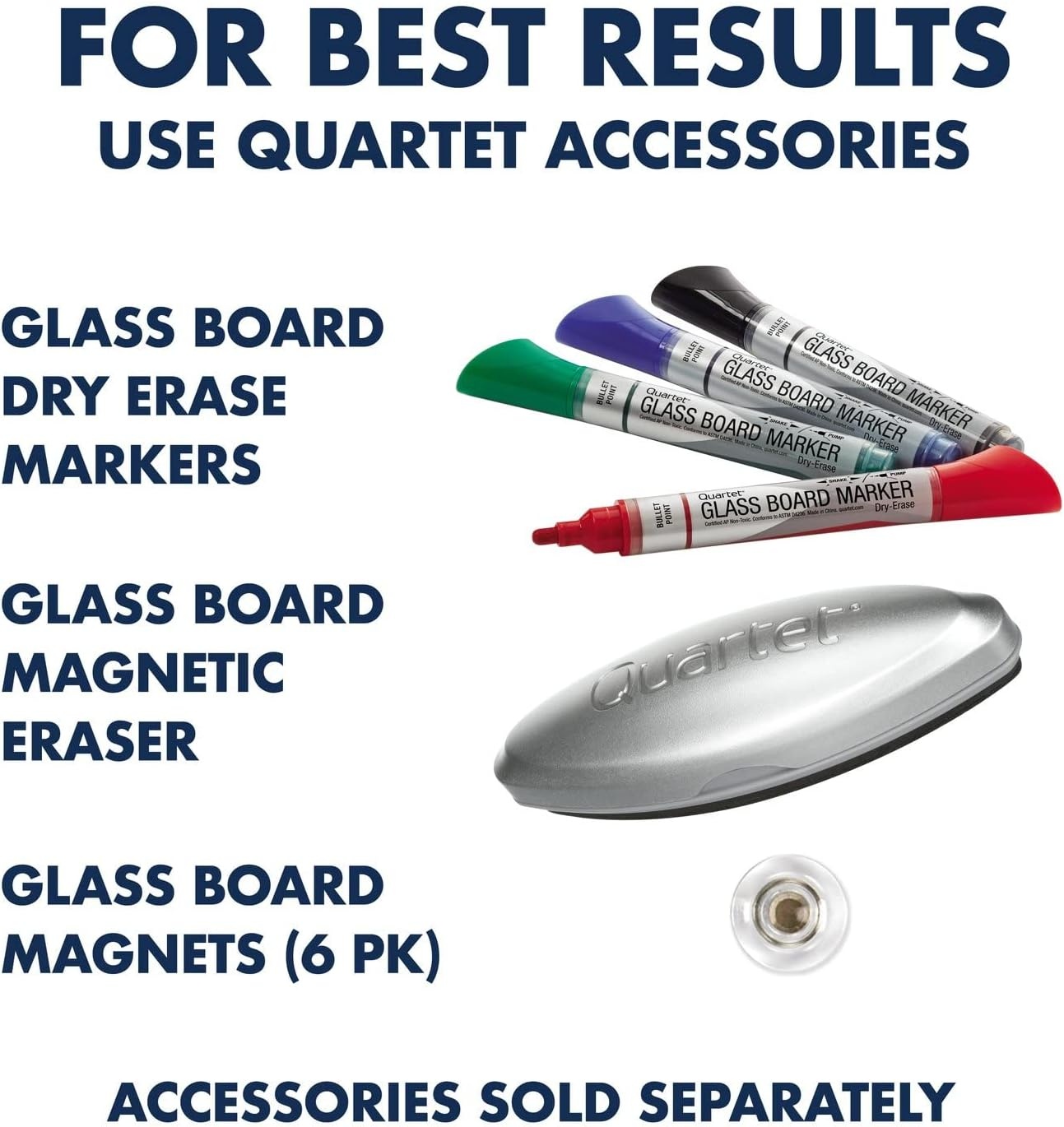 image:imageQuartet Whiteboard Magnetic Dry Erase White Board Glass 28 x 50 VerticalOnly Frameless InvisaMount White Q012850IMW42W x 74H