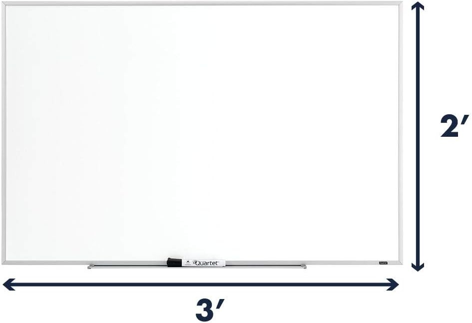image:imageQuartet Whiteboard NonMagnetic Dry Erase White Board 2 x 3 Aluminum Frame EMA20335W x 23H