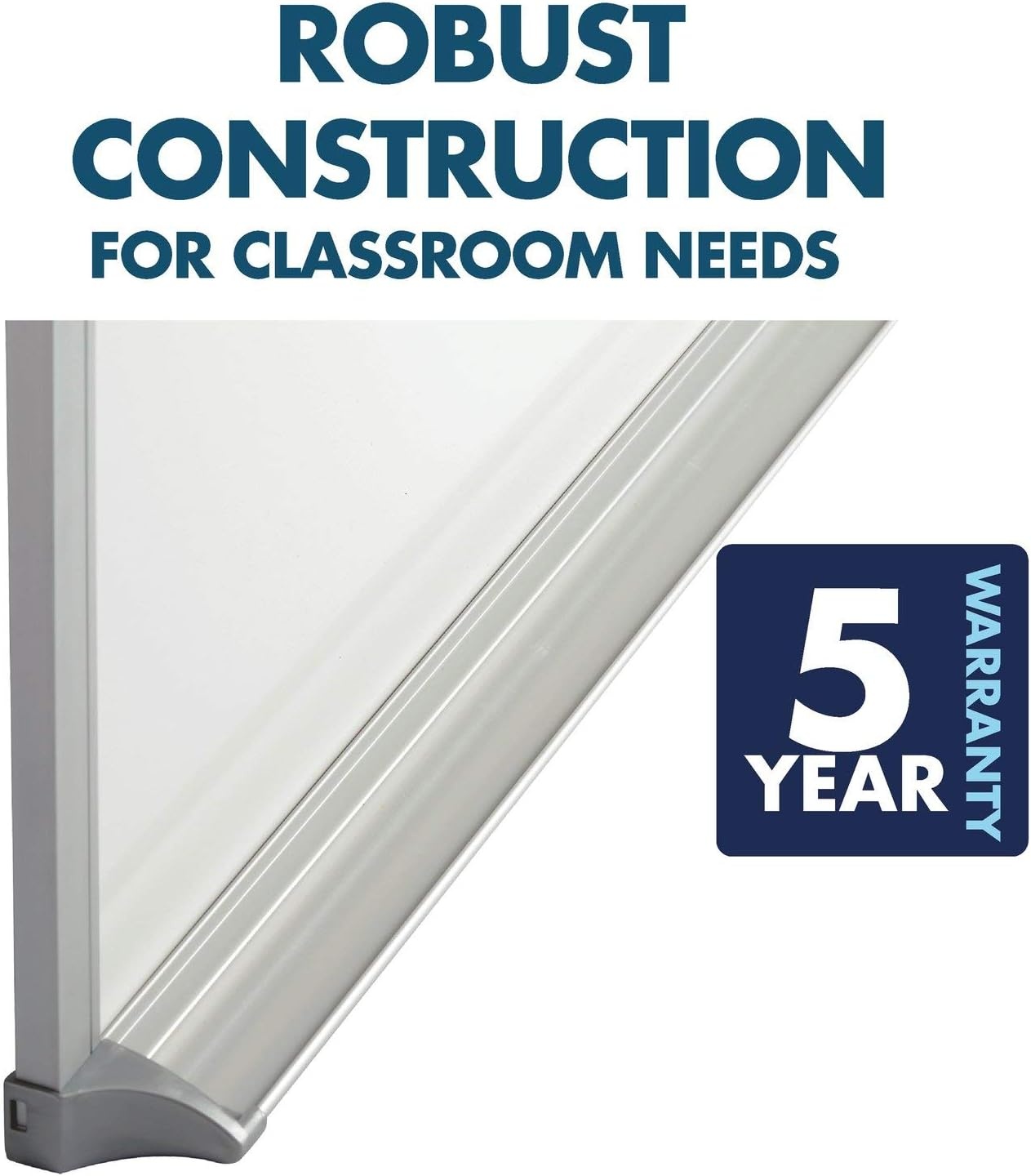 image:imageQuartet Whiteboard NonMagnetic Dry Erase White Board 2 x 3 Aluminum Frame EMA20348W x 36H