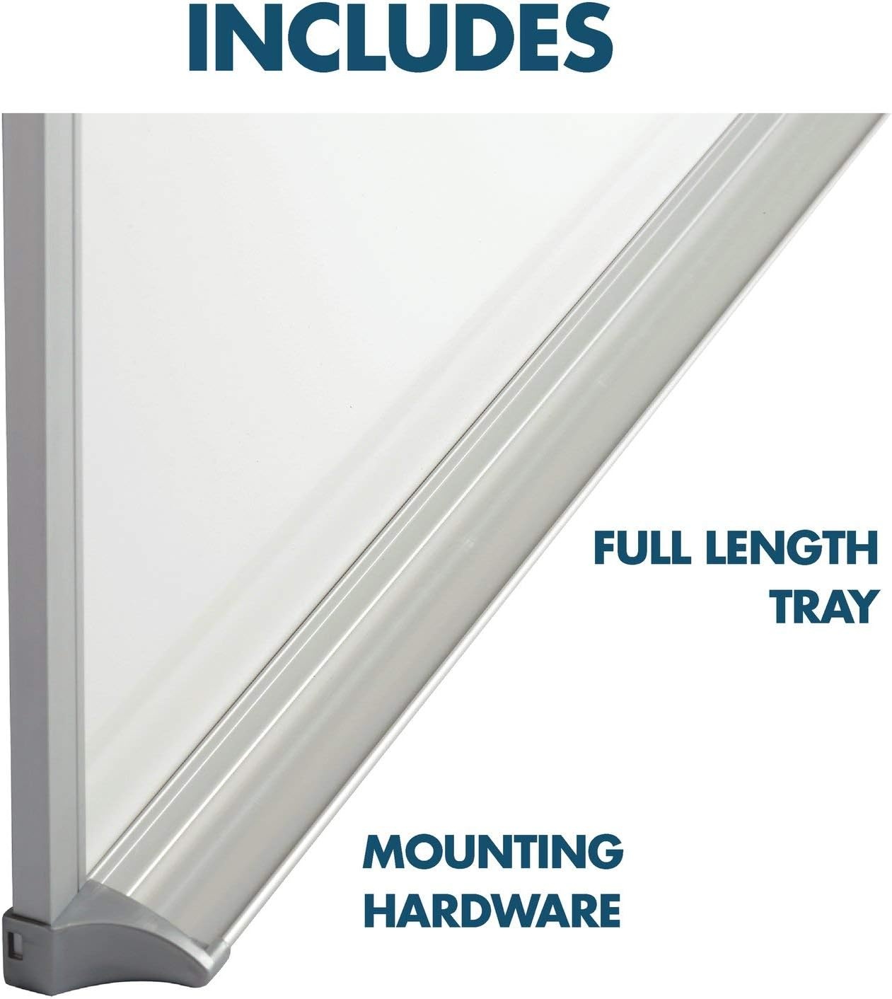 image:imageQuartet Whiteboard NonMagnetic Dry Erase White Board 2 x 3 Aluminum Frame EMA20348W x 36H