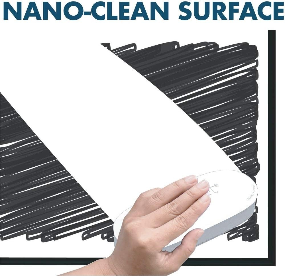 image:imageQuartet WhiteboardDry Erase Board Magnetic 3x2 Fusion NanoClean Black Aluminum Frame NA3624FBBlack