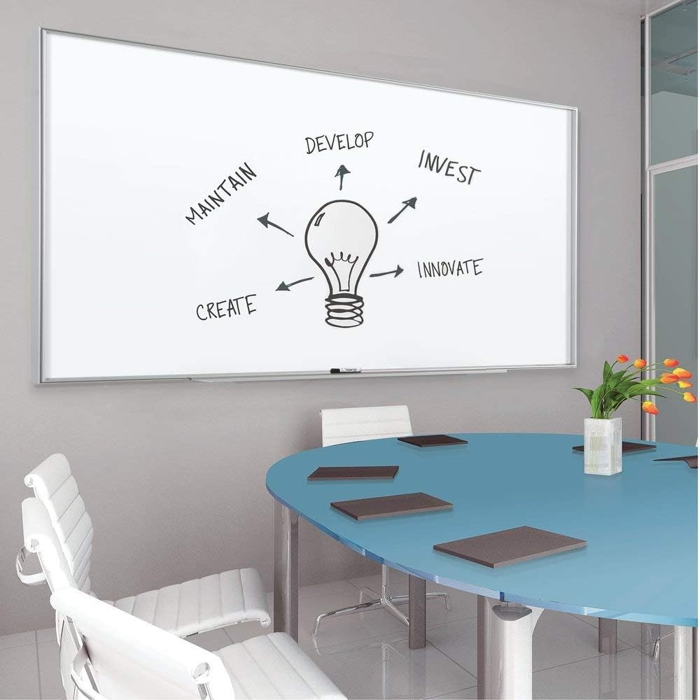 image:imageQuartet WhiteboardDry Erase Board Magnetic 3x2 Fusion NanoClean Black Aluminum Frame NA3624FBSilver