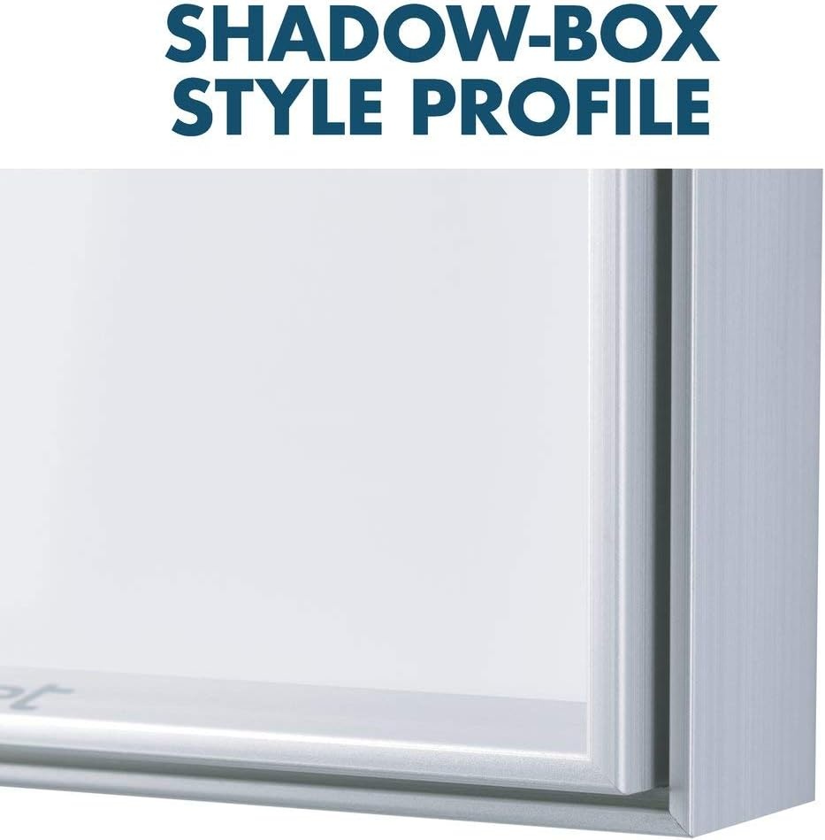 image:imageQuartet WhiteboardDry Erase Board Magnetic 3x2 Fusion NanoClean Black Aluminum Frame NA3624FBSilver