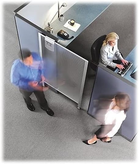 image:imageQuartet Workstation Privacy Screen 36 x 48 For Cubicle or Office Adjustable Height Sliding Sturdy Aluminum Frame Includes Attachable Whiteboard WPS100038 x 64