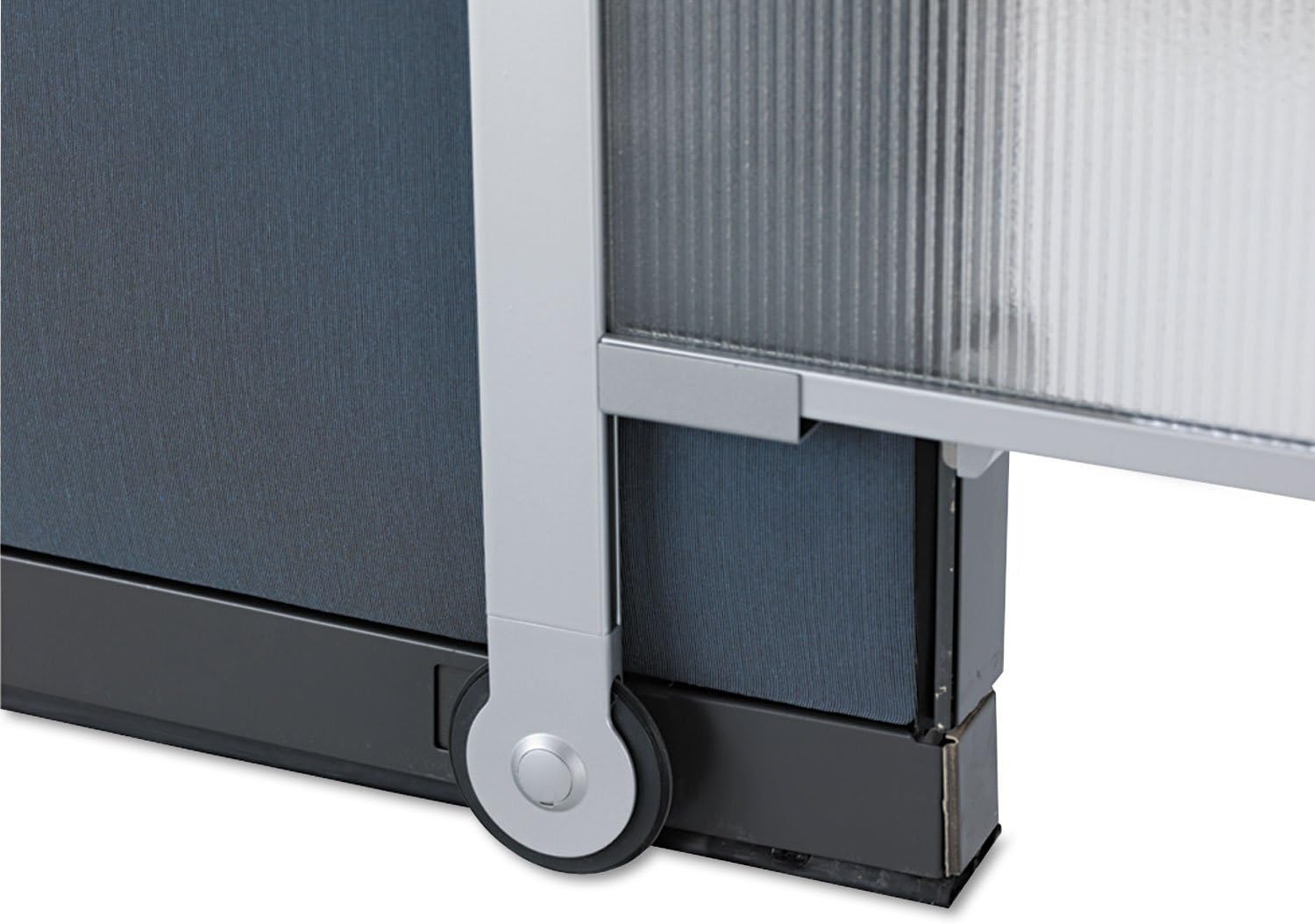 image:imageQuartet Workstation Privacy Screen 36 x 48 For Cubicle or Office Adjustable Height Sliding Sturdy Aluminum Frame Includes Attachable Whiteboard WPS100038 x 64