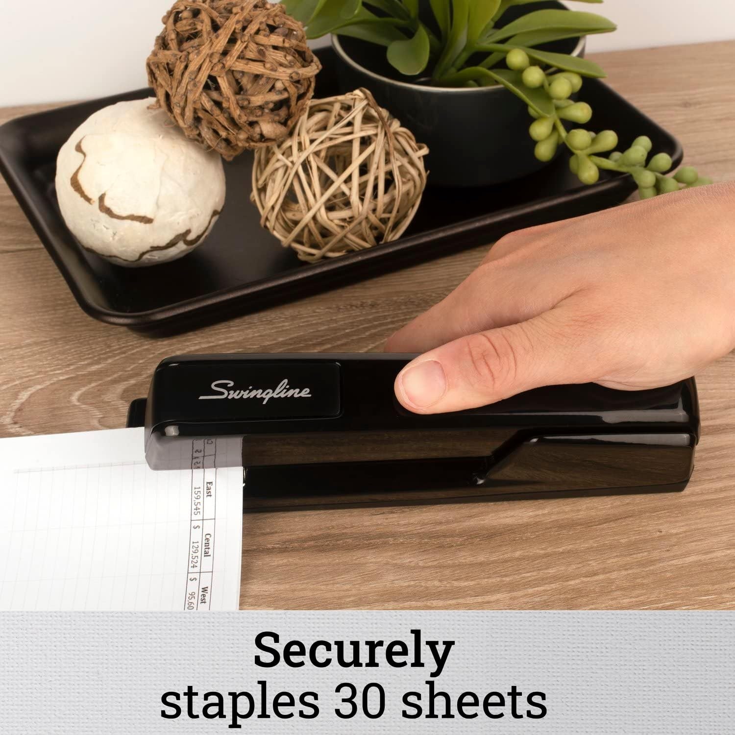 image:imageSwingline 747 Classic Stapler 30 Sheet Capacity Jam Free Metal Black 74701Black
