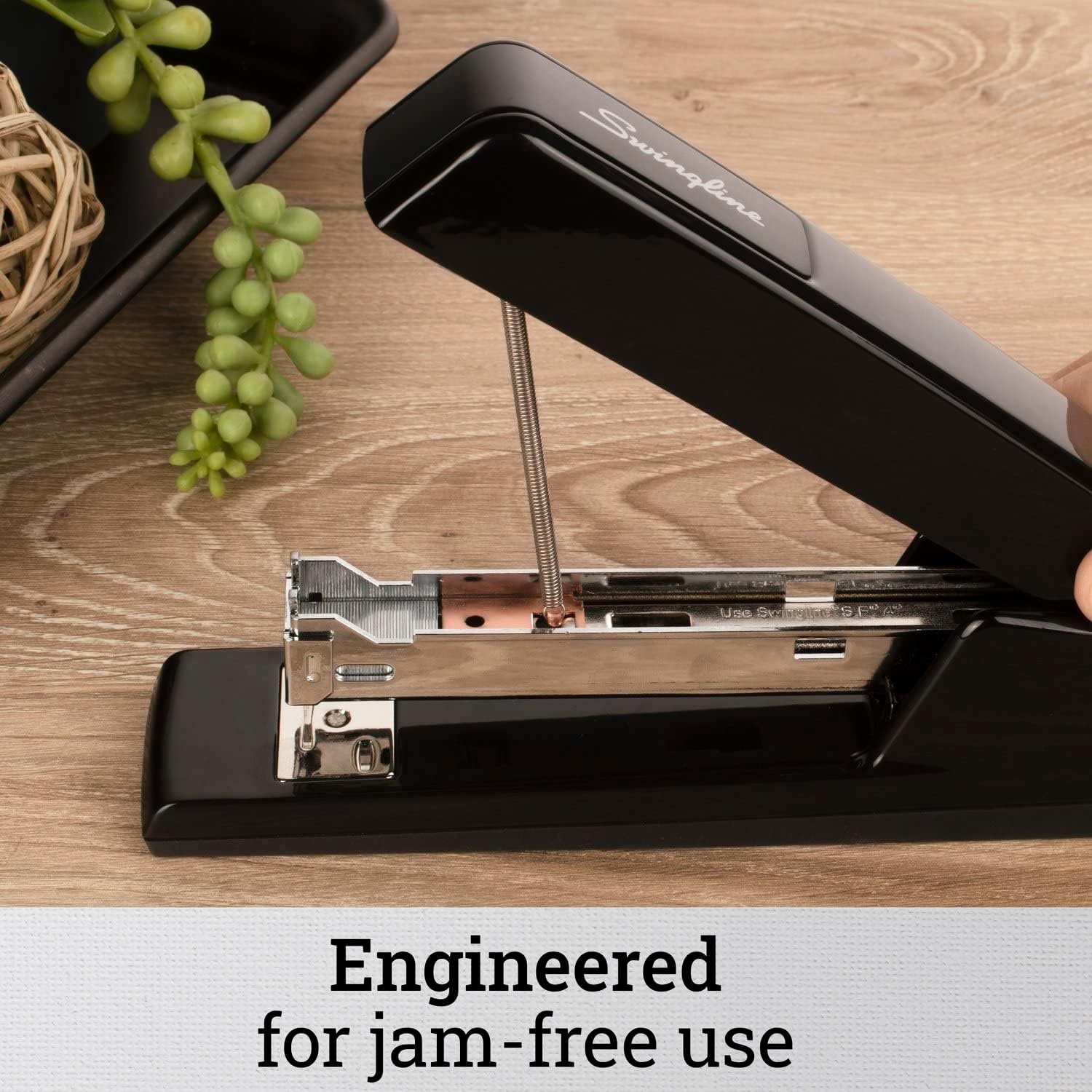 image:imageSwingline 747 Classic Stapler 30 Sheet Capacity Jam Free Metal Black 74701Black