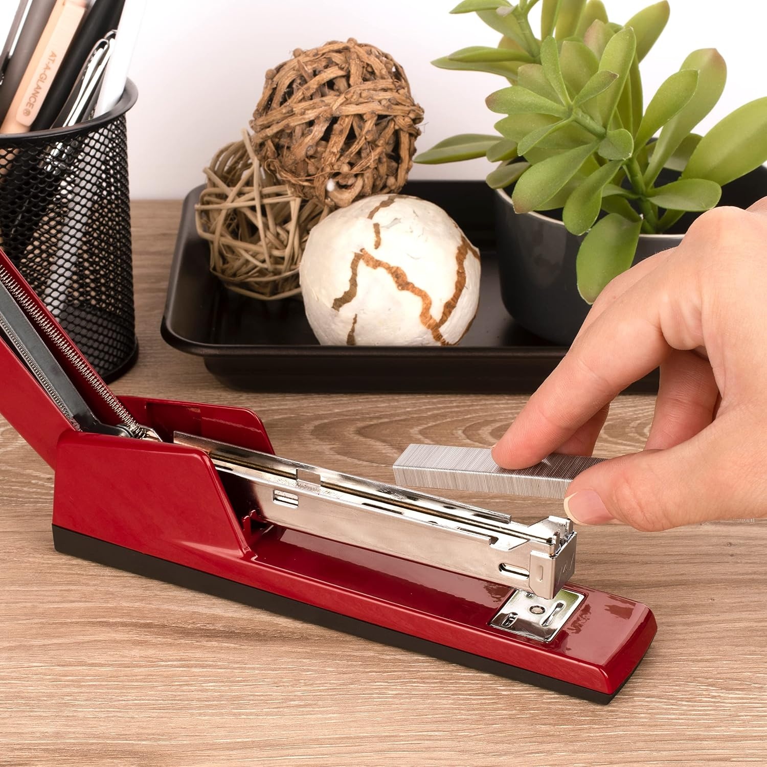 image:imageSwingline 747 Classic Stapler 30 Sheet Capacity Jam Free Metal Black 74701Rose Clay