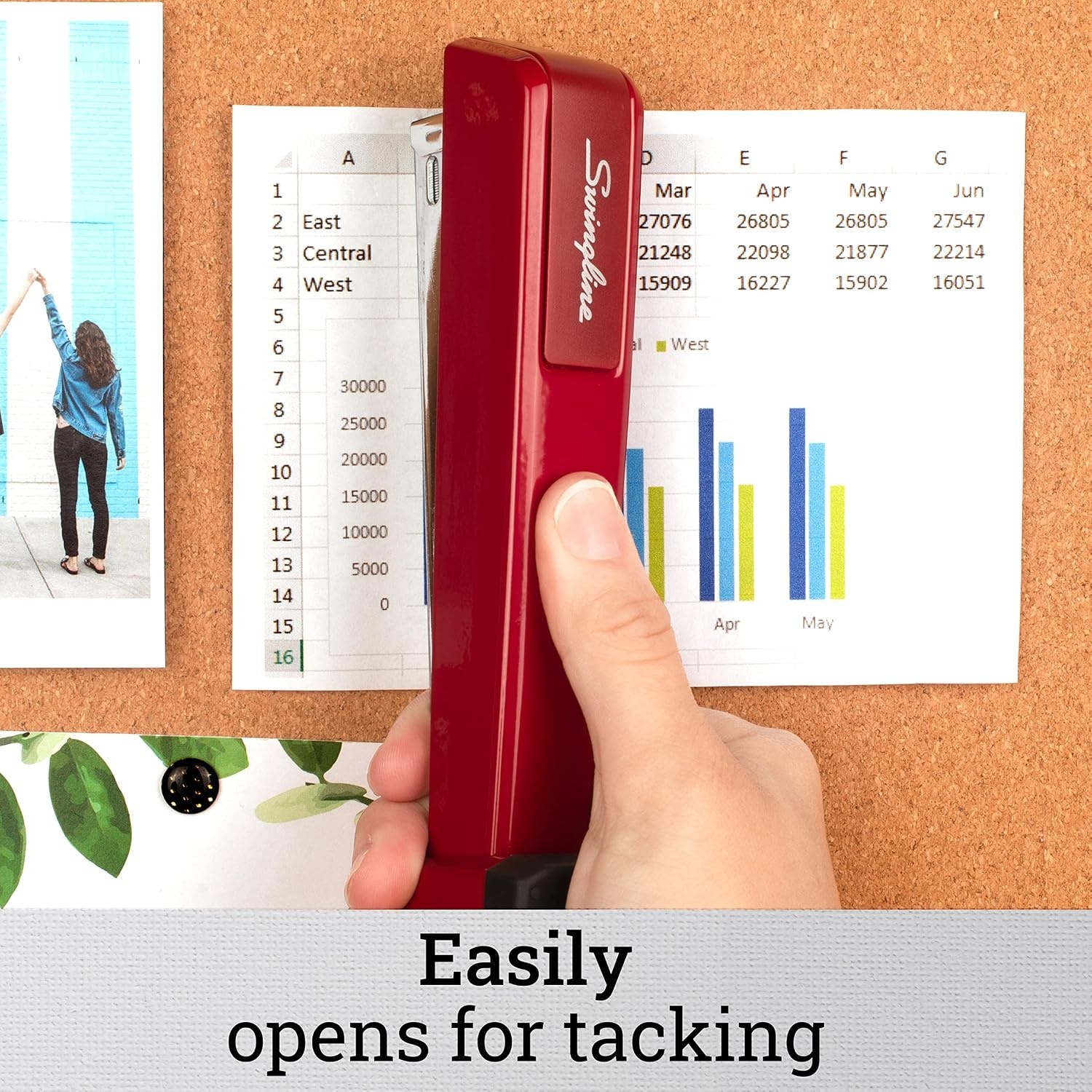 image:imageSwingline 747 Classic Stapler 30 Sheet Capacity Jam Free Metal Black 74701Rose Clay
