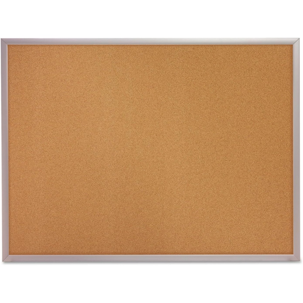 image:imageQuartet Cork Bulletin Board 24W x 18H Pin Board Black Aluminum Frame 2301BSilver