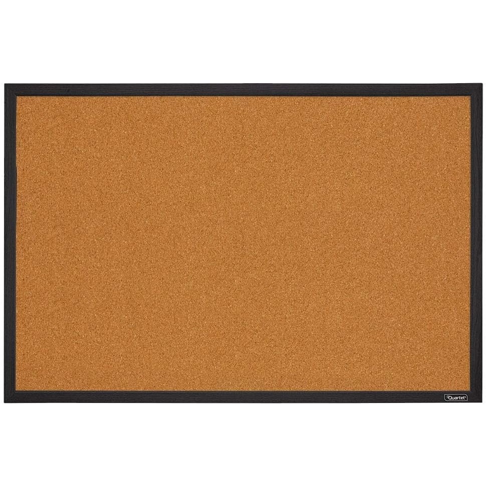 image:imageQuartet Cork Bulletin Board Framed Corkboard 2 x 3 Black Frame Message Board Vision Board MWDB2436BKBlack Frame