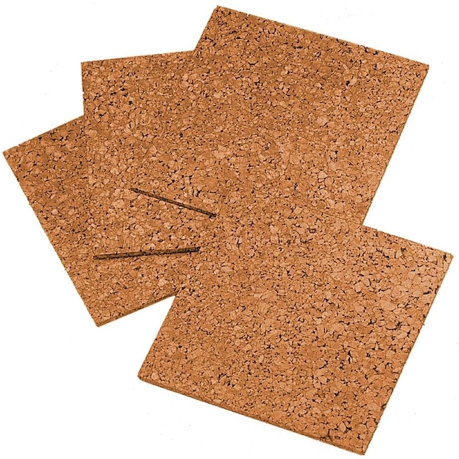 image:imageQuartet Cork Tiles Corkboard 12 x 12 Cork Board Frameless Natural 4 Pack 102