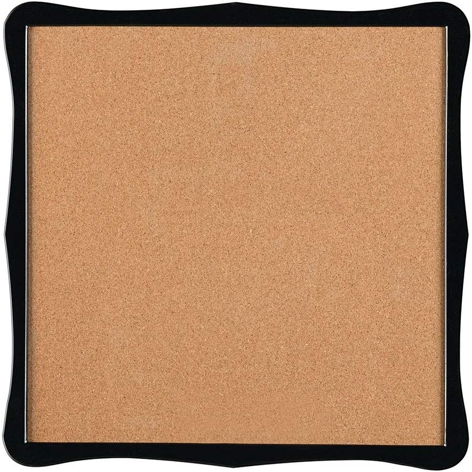 image:imageQuartet Corkboard Framed Bulletin Board 14 x 14 inches Cork Board Home Organization Black Frame 50722Cork Bulletin Board