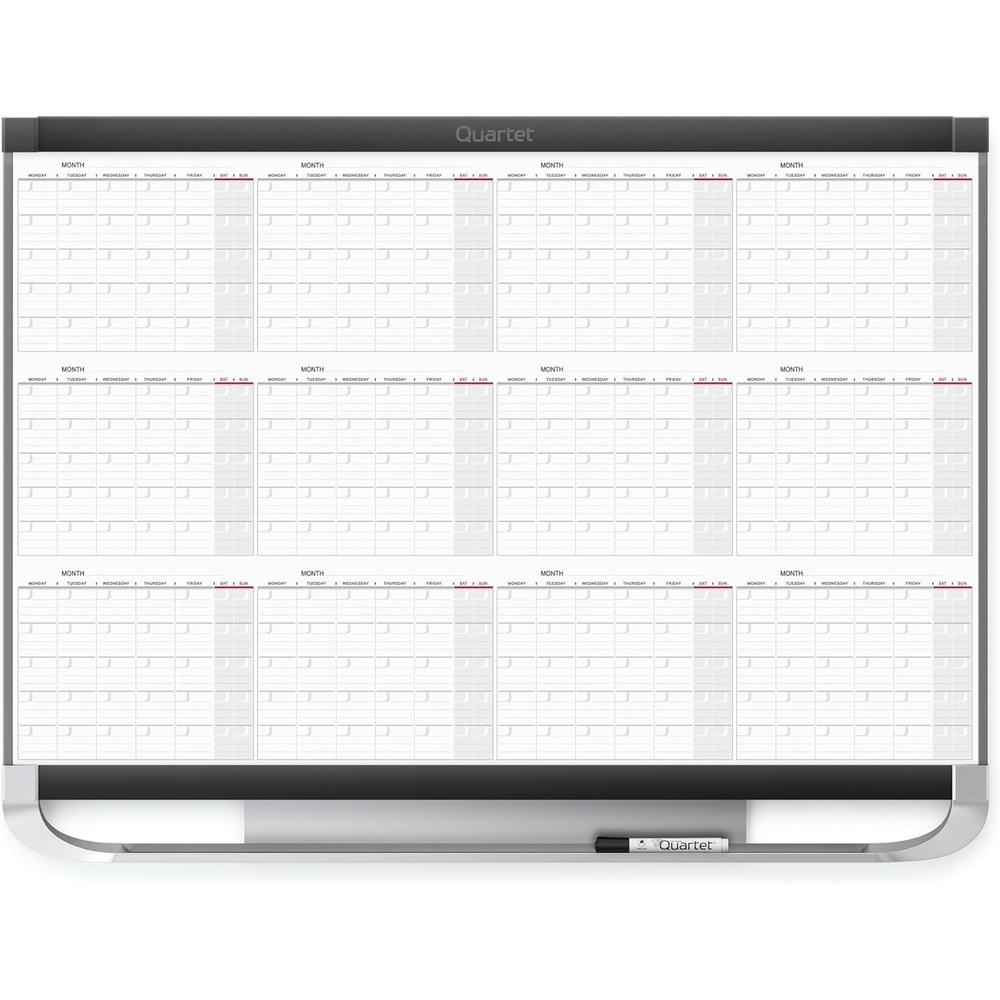 image:imageQuartet Dry Erase Calendar Board Planner Magnetic Whiteboard 3 x 2 Total Erase Surface Prestige 2 12MCP23P2